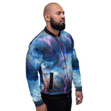 Vaporwave Storm Unisex Bomber Jacket