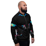 Black Opal Vaporwave Unisex Bomber Jacket